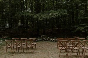 Door County micro backyard wedding vintage Wisconsin ceremony