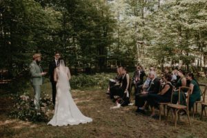 Door County micro backyard wedding vintage Wisconsin