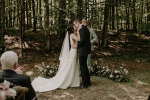 Door County micro backyard wedding vintage Wisconsin ceremony