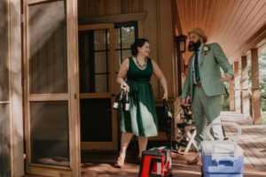 Door County micro backyard wedding vintage Wisconsin