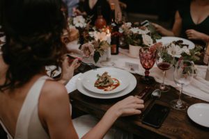 Door County micro backyard wedding vintage Wisconsin dinner