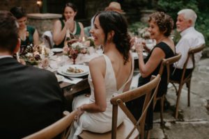 Door County micro backyard wedding vintage Wisconsin dinner