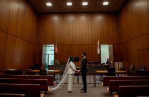 Chicago courthouse City Hall wedding elopement
