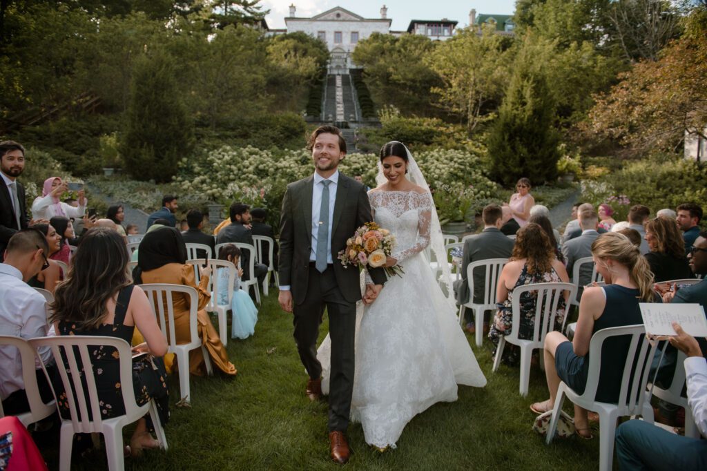 Garden ceremony at Villa Terrace Milwaukee