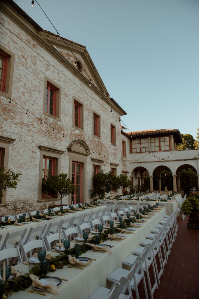 Villa Terrace dinner view wedding reception Milwaukee