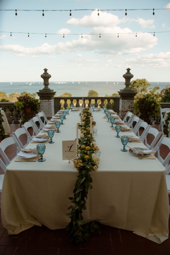 Dinner details of Villa Terrace wedding in Milwaukee