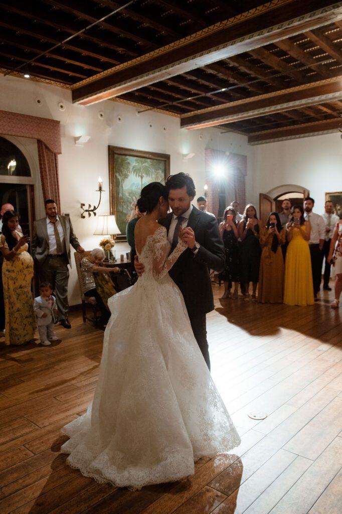 First dance wedding at Villa Terrace