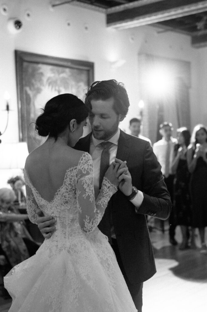 First dance wedding at Villa Terrace