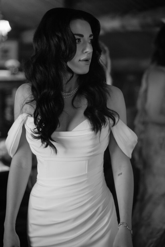 Bride getting ready at American Club in Kohler
