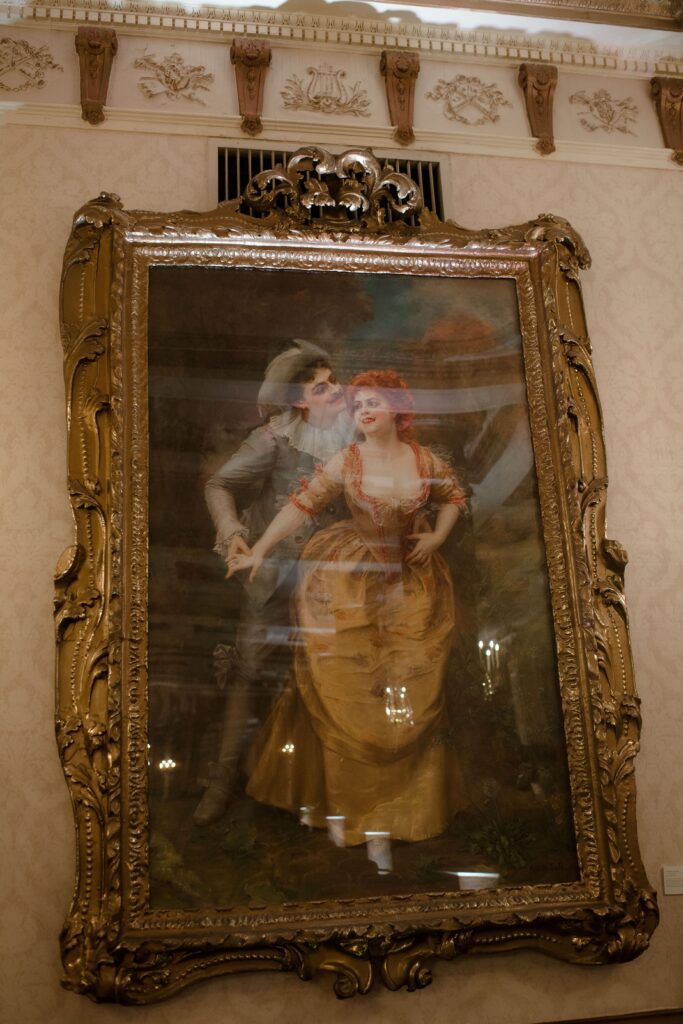 Art on the wall at Pfister Hotel in Milwaukee