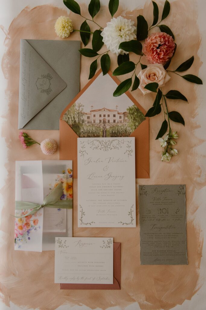 Wedding invitation suite