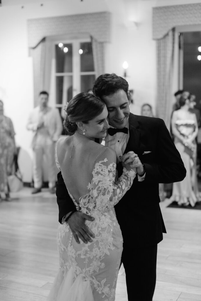 Bride and groom first dance at Villa Terrace