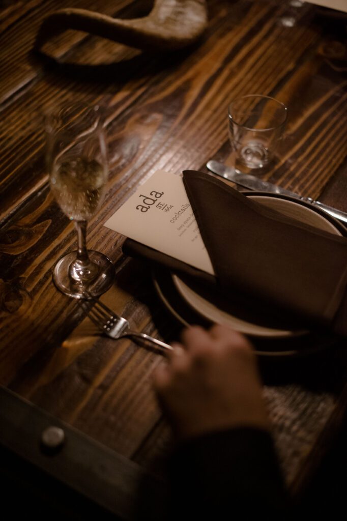 Wedding reception at Ada Street in Chicago.