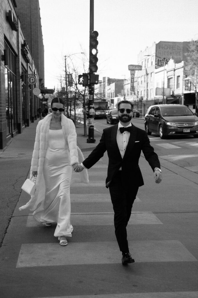 Downtown Chicago micro wedding. 