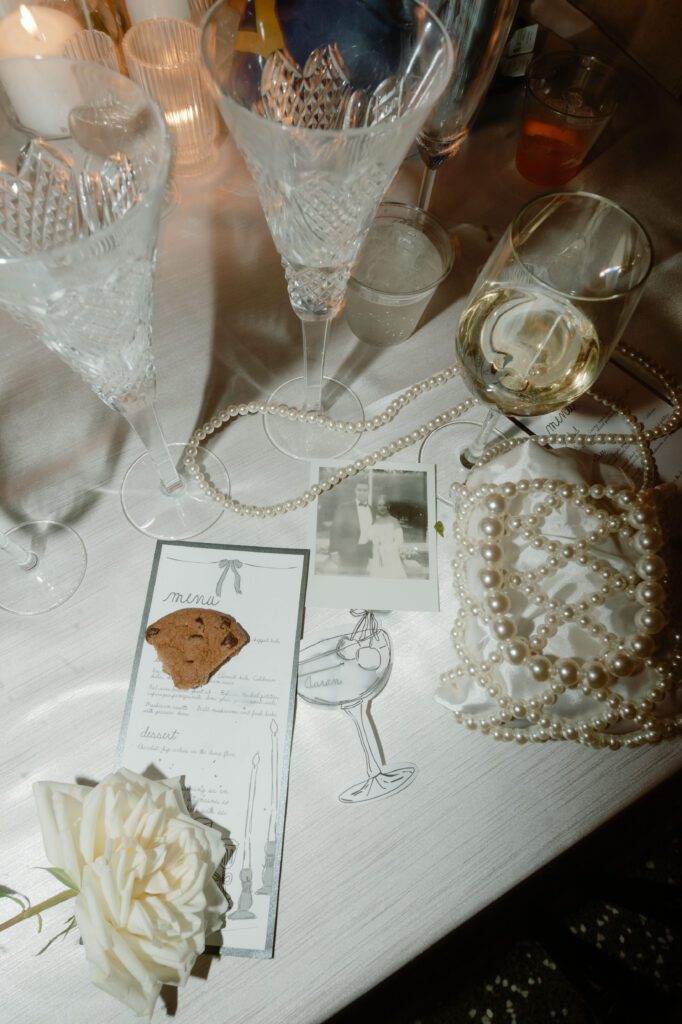 Wedding reception details at Milwaukee wedding reception